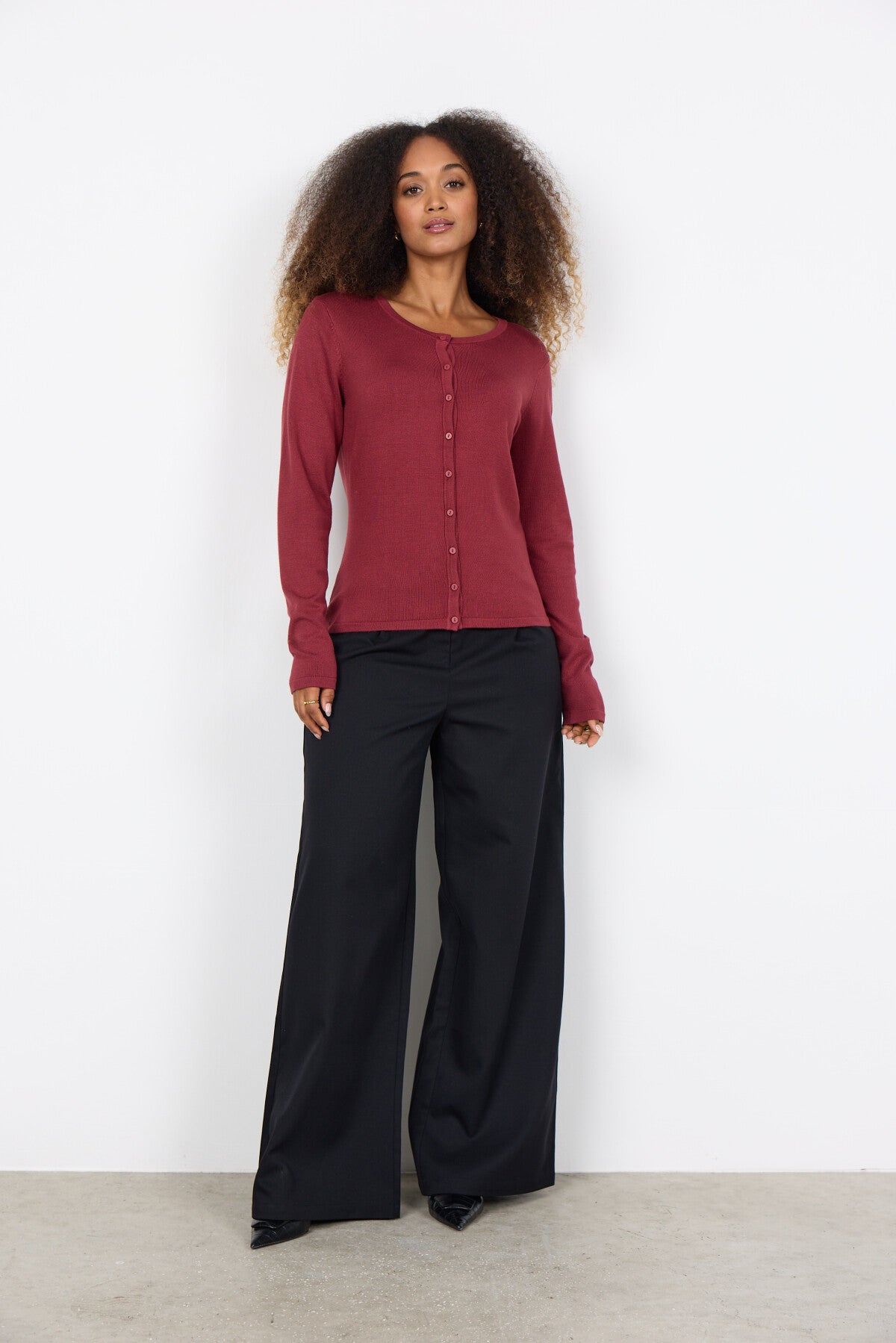 SC-DOLLIE 446 Cardigan Rubin rød