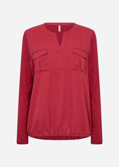 SC-HERMINE 1 Bluse Rød