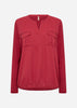 SC-HERMINE 1 Bluse Rød
