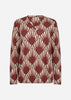 SC-FELICITY AOP 556 Bluse Rubin rød