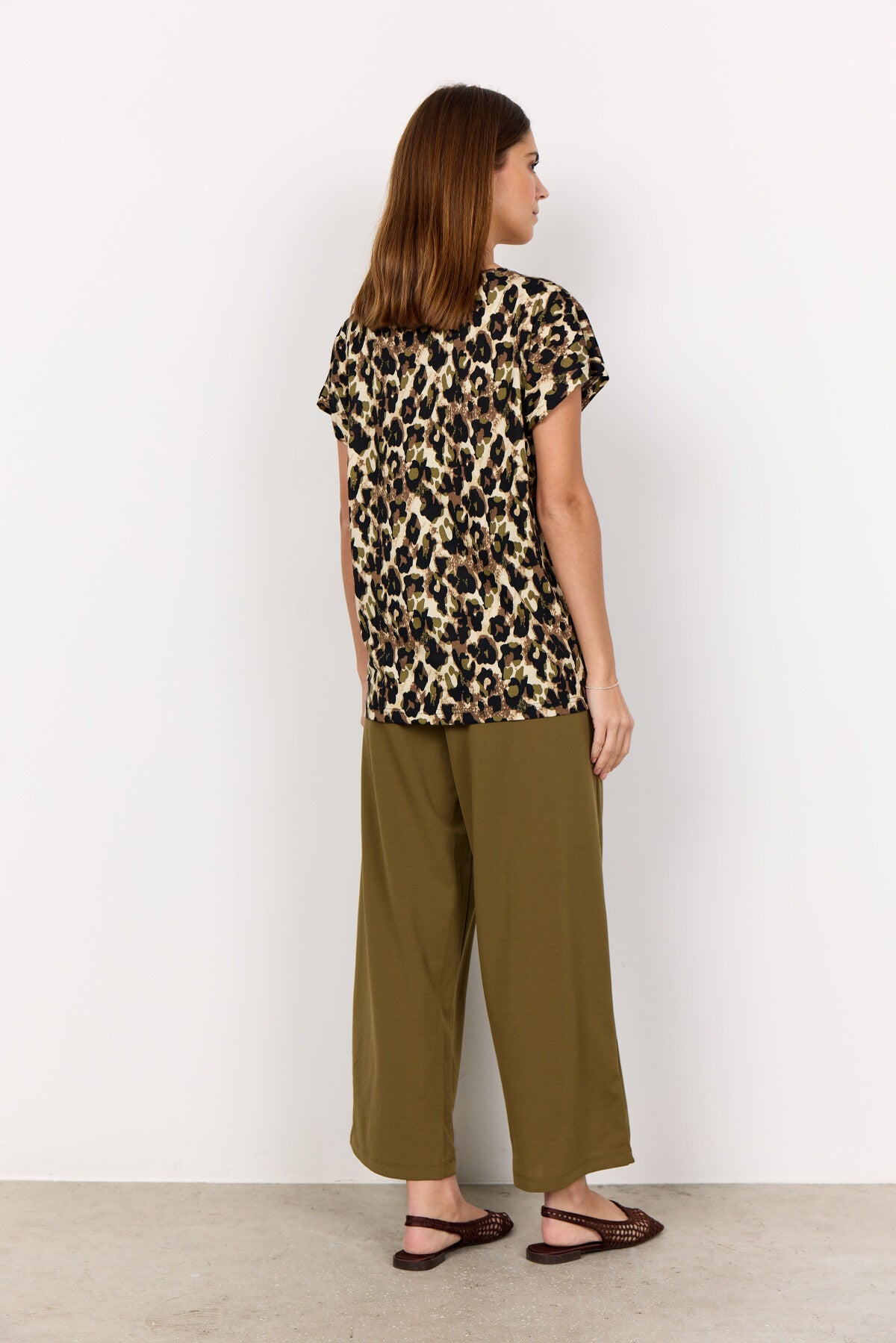 SC-FELICITY AOP 515 T-shirt Oliven