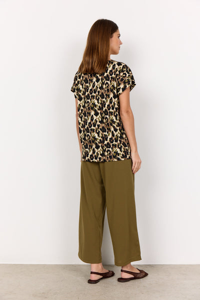SC-FELICITY AOP 515 T-shirt Oliven