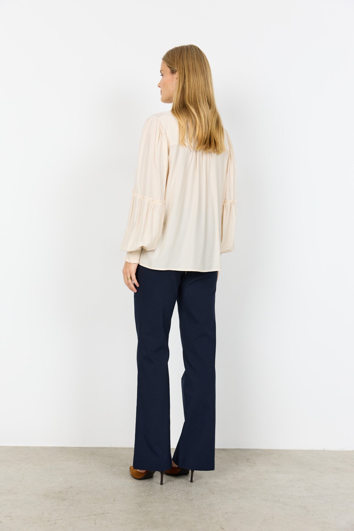 SC-BARBEL 2 Skjorte Creme