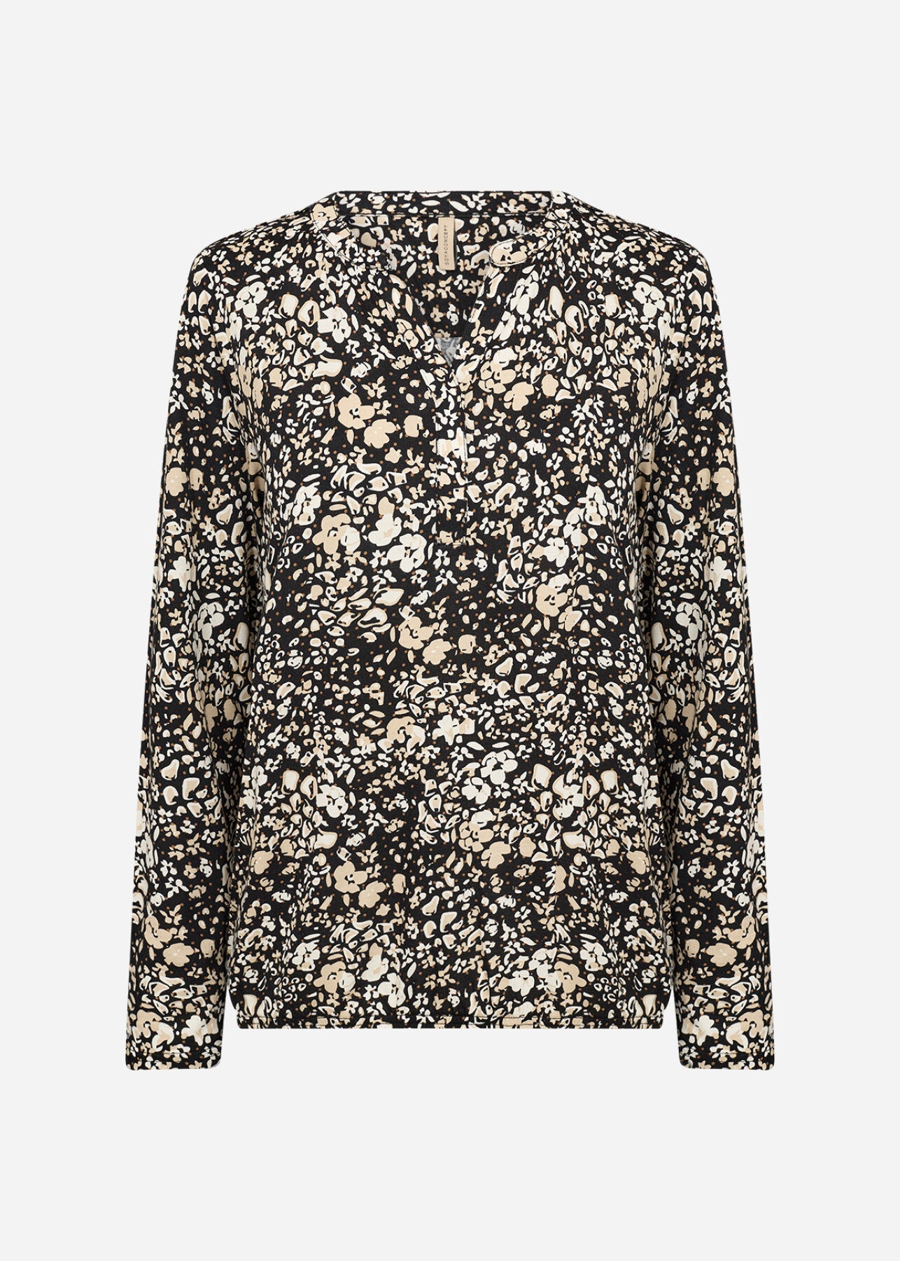 SC-FELICITY AOP 532 Bluse Sort