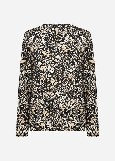 SC-FELICITY AOP 532 Bluse Sort
