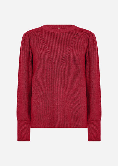 SC-KANITA 25 Pullover Mørk rød