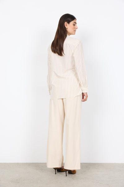 SC-BARDOT 3 Skjorte Creme