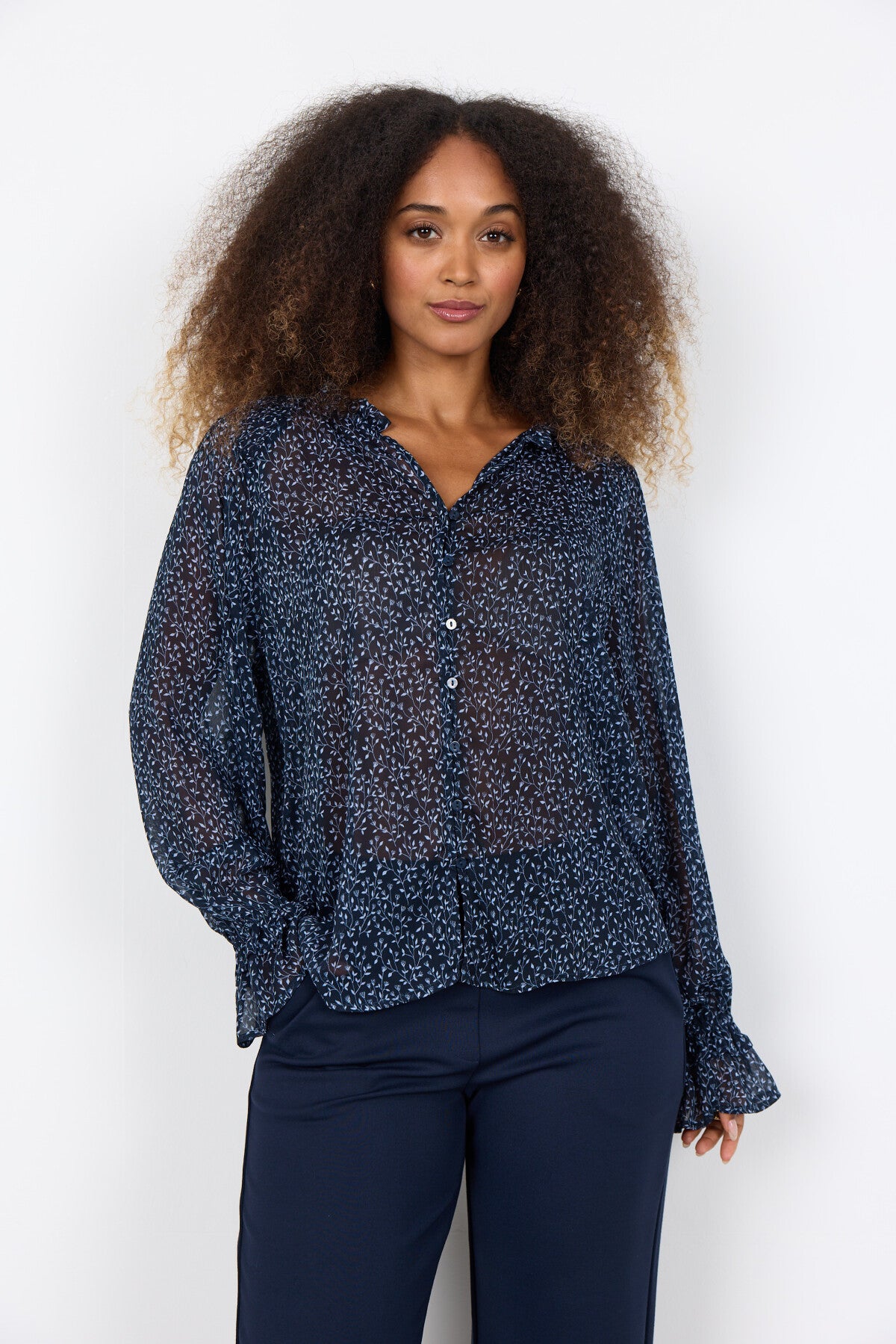 SC-BEBBIE 2 Skjorte Navy