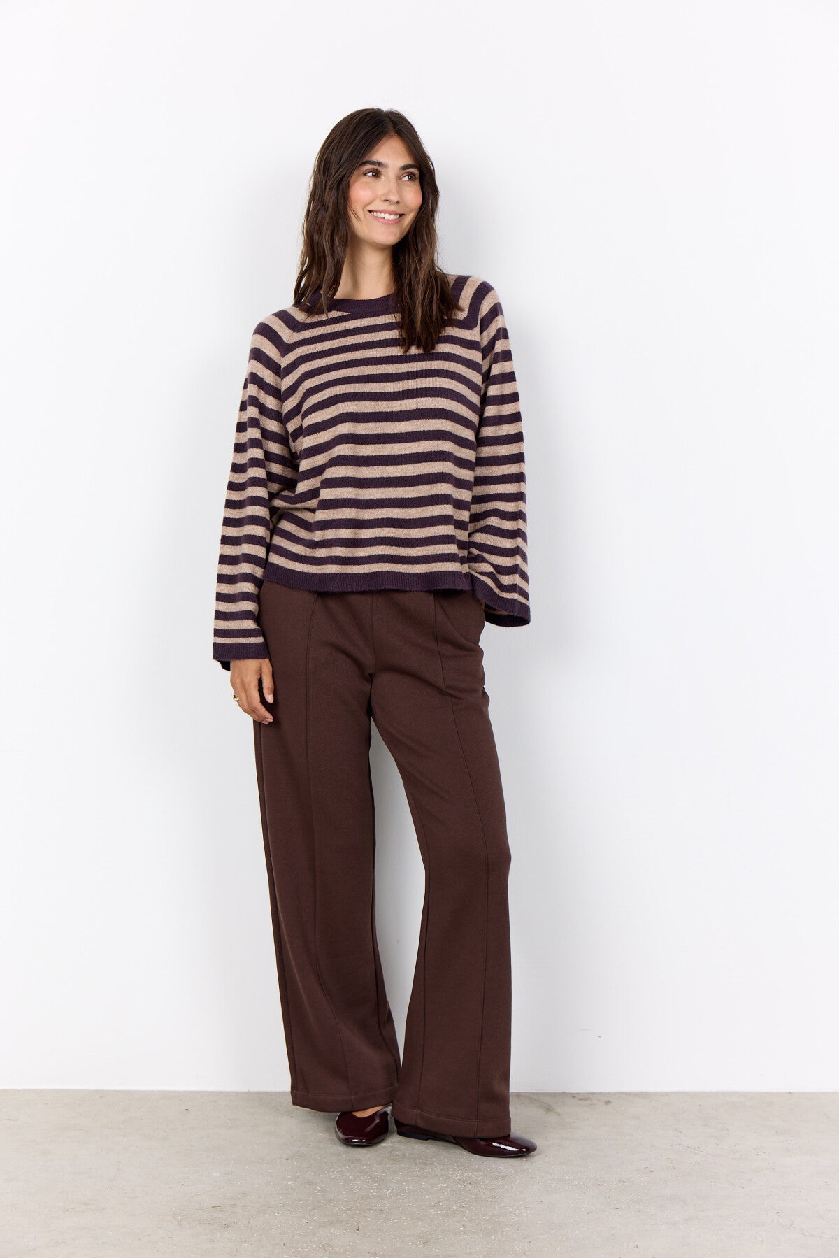 SC-ORLEAN STRIPE 14 Pullover Lilla