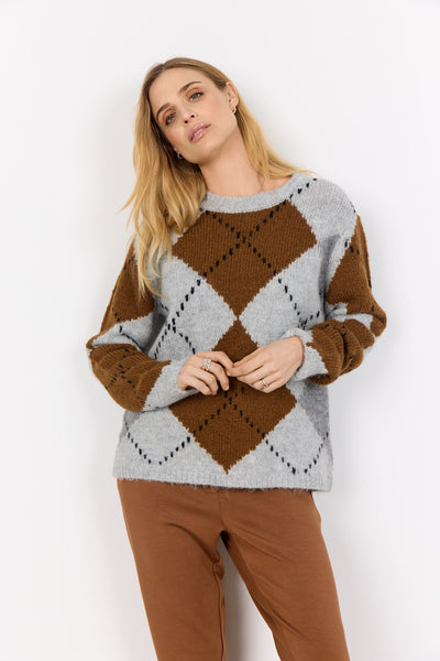 SC-ACACIE 1 Pullover Lys grå