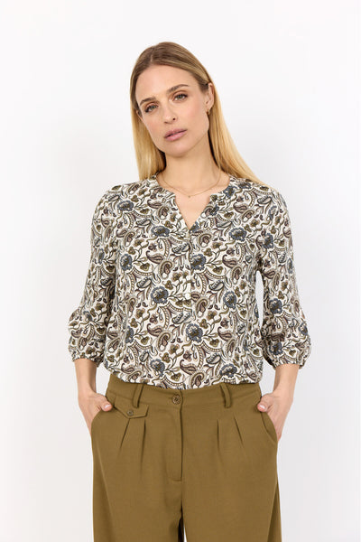 SC-SAMEA 2 Bluse Oliven