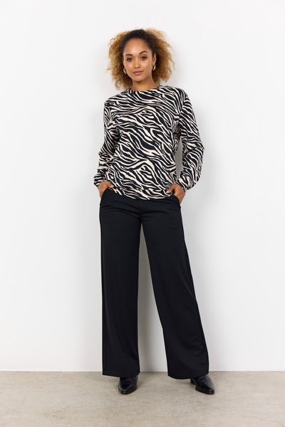 SC-FIONIA 8 Bluse Sort