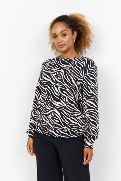SC-FIONIA 8 Bluse Sort
