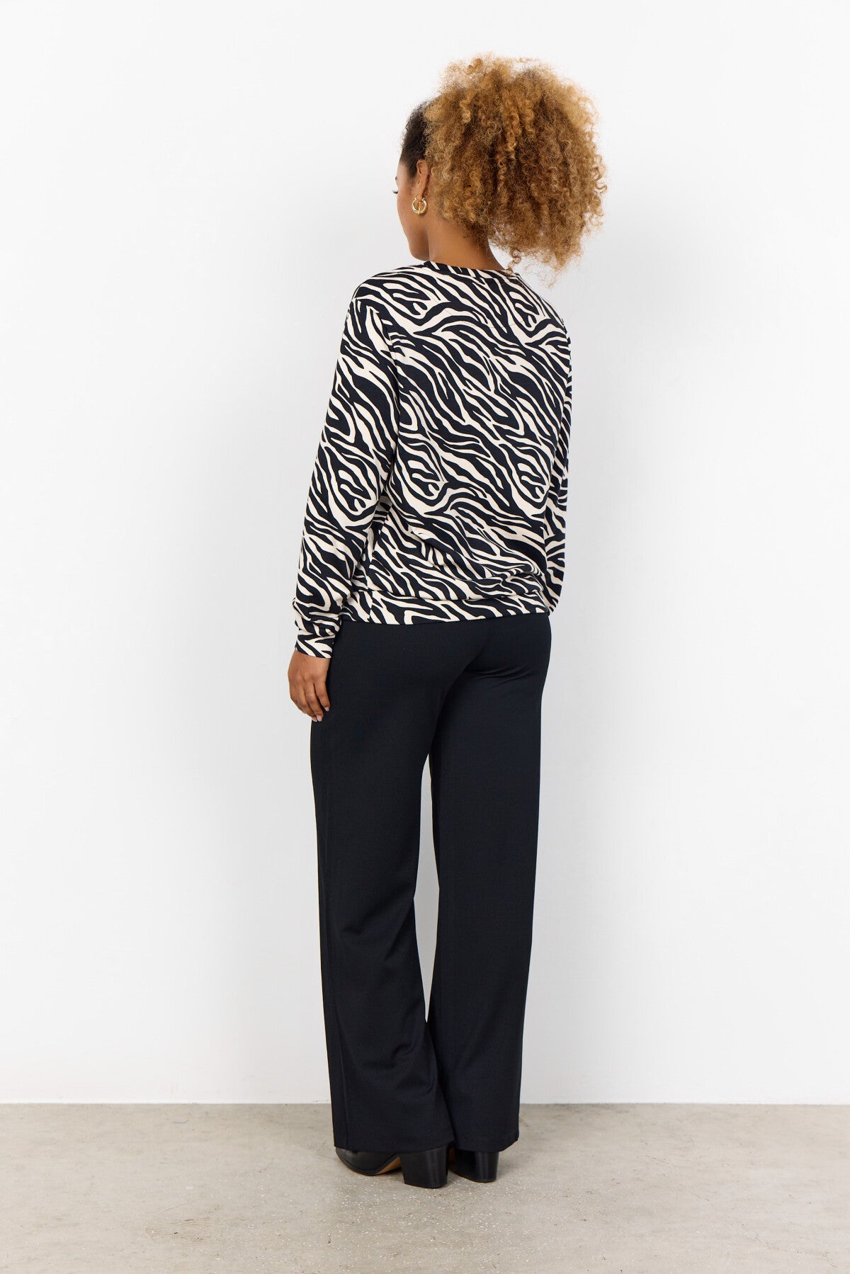 SC-FIONIA 8 Bluse Sort